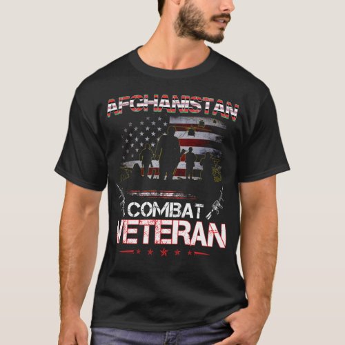 Afghanistan Combat Veteran Shirt US Veteran Milita