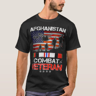afghanistan combat veteran us veteran military T-Shirt