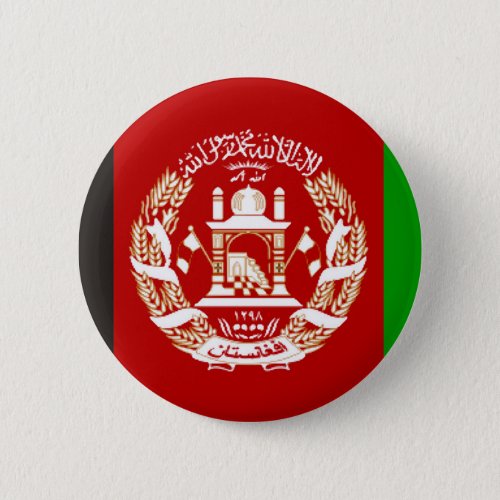 Afghanistan country flag symbol long button