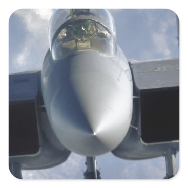 AFGHANISTAN F-15 CLOSEUP SQUARE STICKER AFGHANISTAN F-15 CLOSEUP SQUARE STICKER