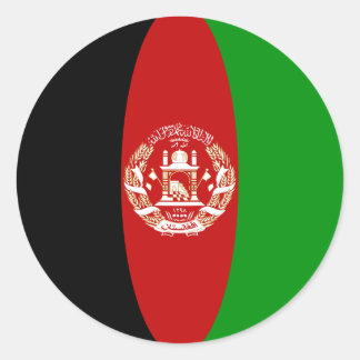 Afghanistan Fisheye Flag Sticker