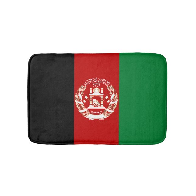 Afghanistan flag bath mat (Front)