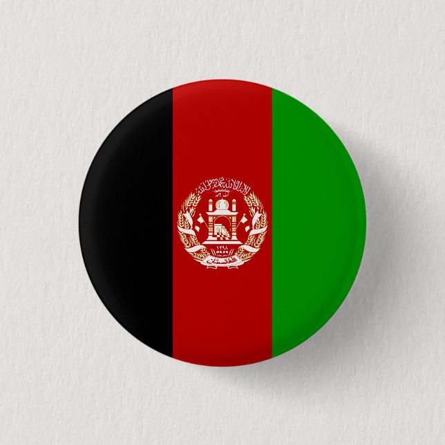 Afghanistan Flag Button (Front)