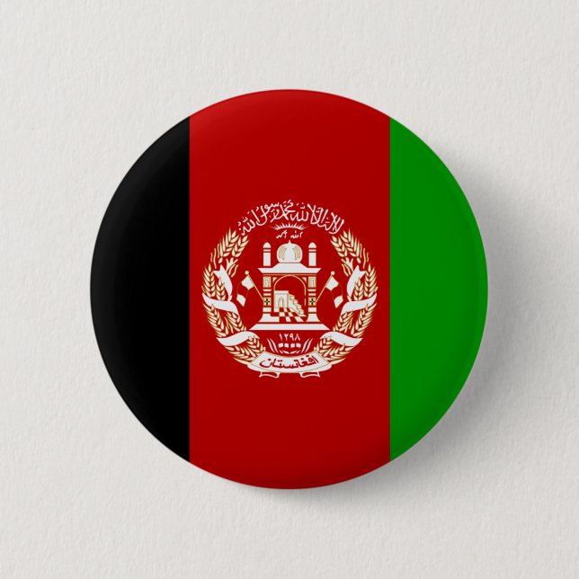 Afghanistan Flag Button (Front)