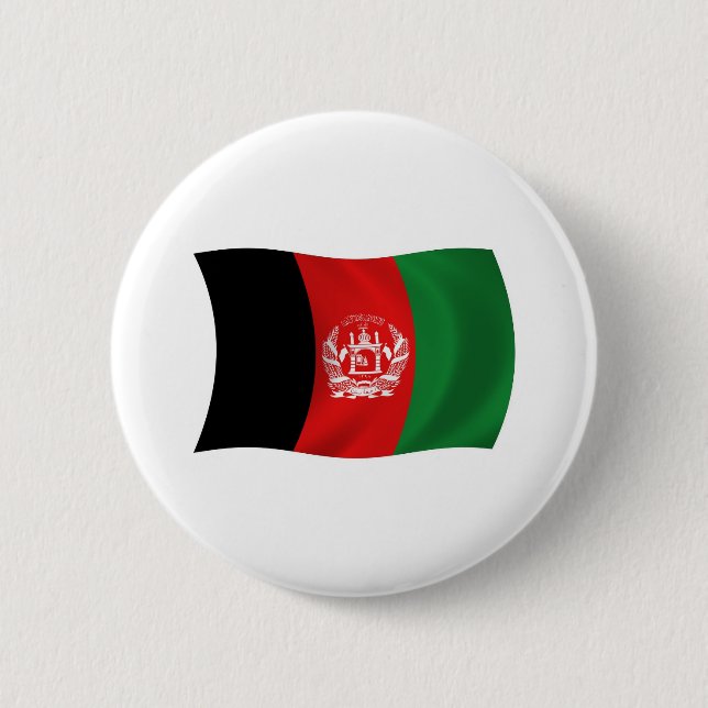 Afghanistan Flag Button (Front)