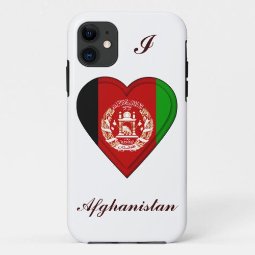 Afghanistan Flag iPhone 11 Case