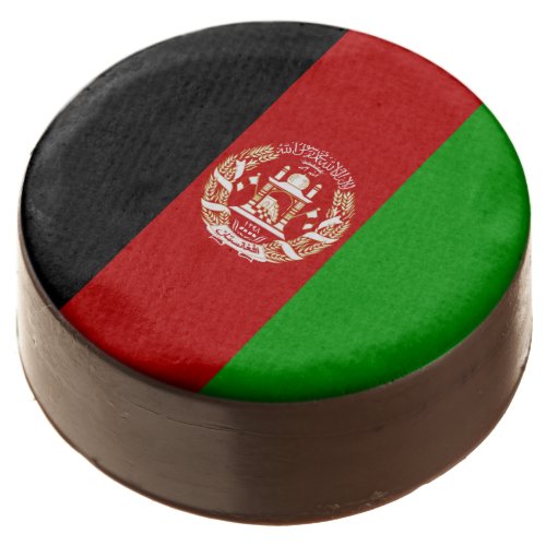 Afghanistan Flag Chocolate Dipped Oreo