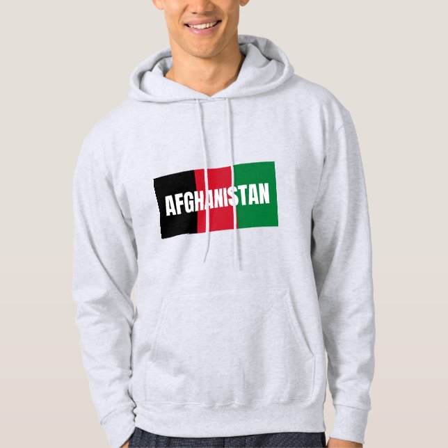 Afghanistan Flag Colors Hoodie (Front)