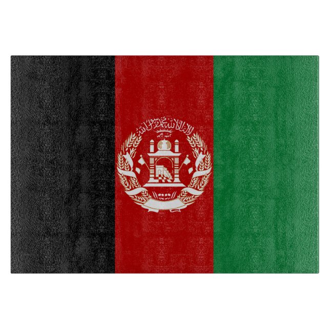 Afghanistan flag cutting board (Front)