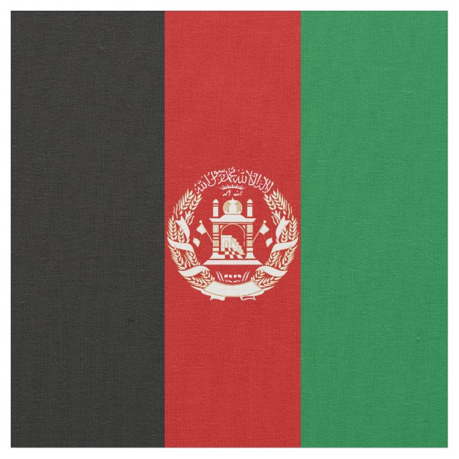 Afghanistan flag fabric (Close Up)