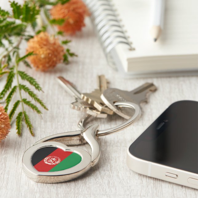 Afghanistan flag keychain (Side)