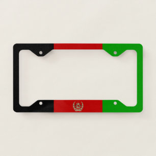 Afghanistan flag  license plate frame