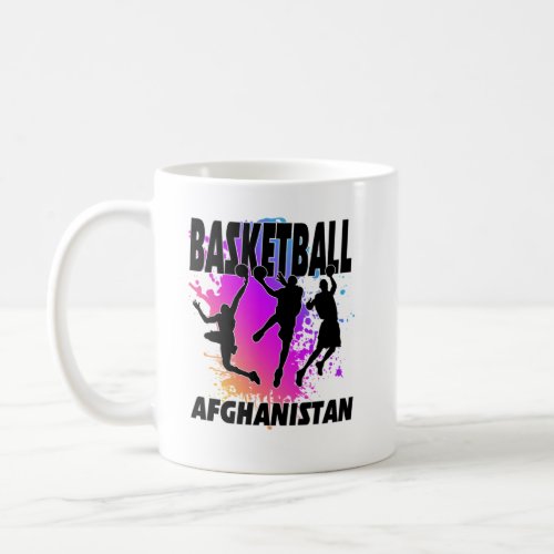 Afghanistan Flag  Love Playing Basketball  1  Coffee Mug