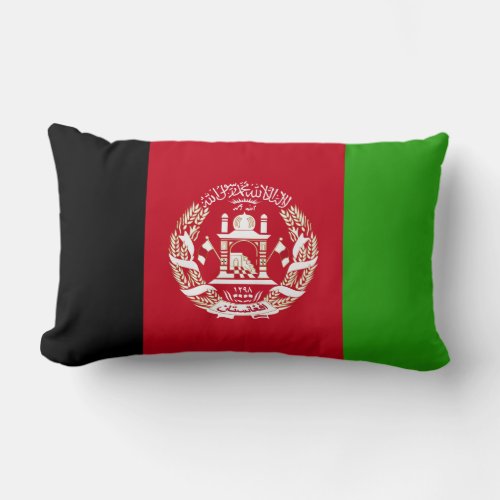 Afghanistan Flag Lumbar Pillow