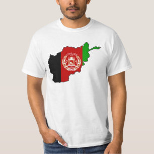 Afghanistan Flag Map T-Shirt