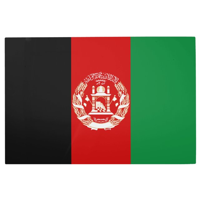 Afghanistan flag metal print (Front)