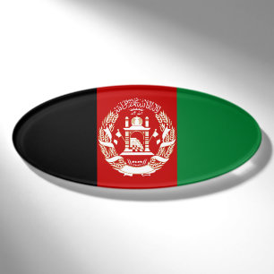 Afghanistan flag name tag