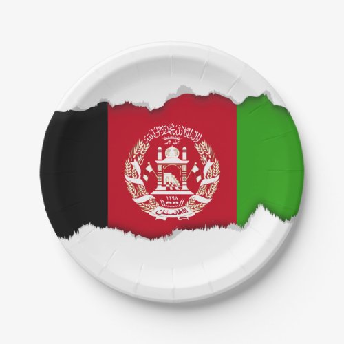 Afghanistan Flag Paper Plates