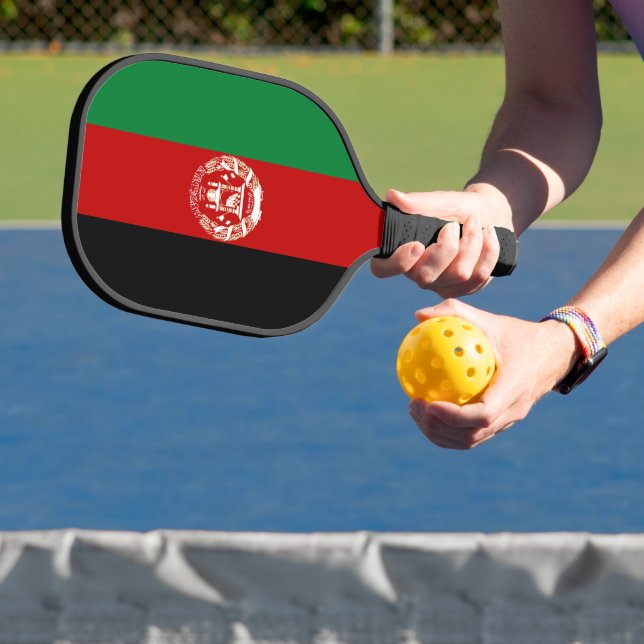 Afghanistan flag pickleball paddle (Insitu)