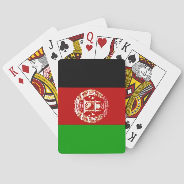 Afghanistan Flag Poker Cards (Back)