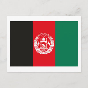 Afghanistan Flag Postcard