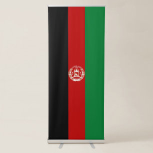 Afghanistan flag retractable banner