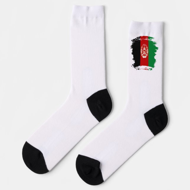 Afghanistan flag socks (Left)