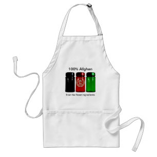 Afghanistan Flag Spice Jars Apron