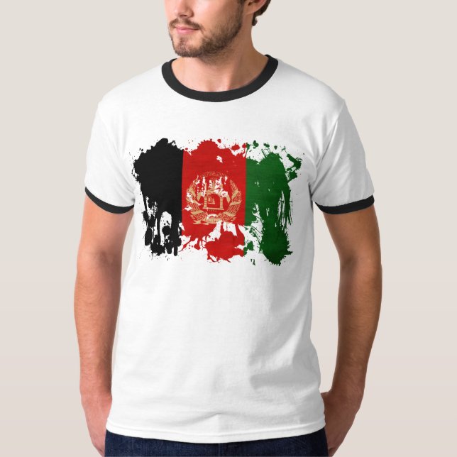 Afghanistan Flag T-Shirt (Front)
