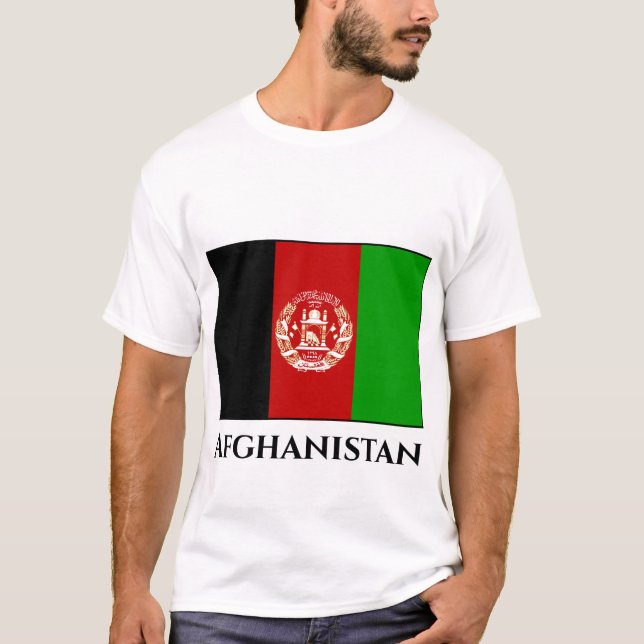 Afghanistan Flag T-Shirt (Front)