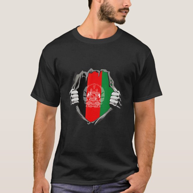 Afghanistan flag T-Shirt (Front)