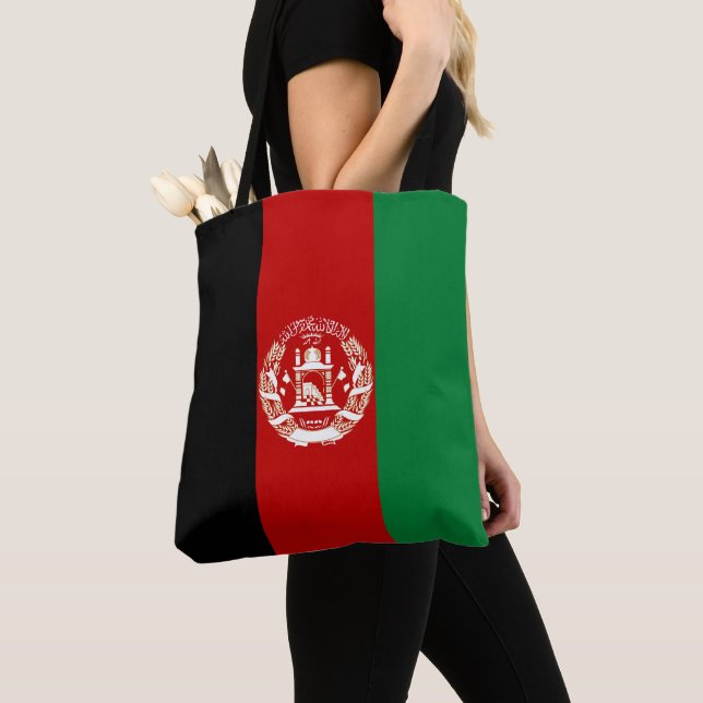 Afghanistan flag tote bag (Close Up)