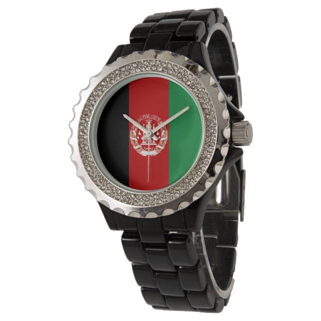 Afghanistan flag watch (Angled)