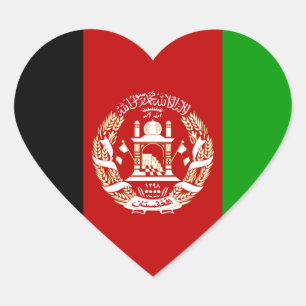 afghanistan heart sticker