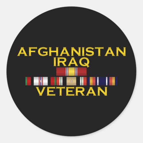 Afghanistan  Iraq VET Sticker