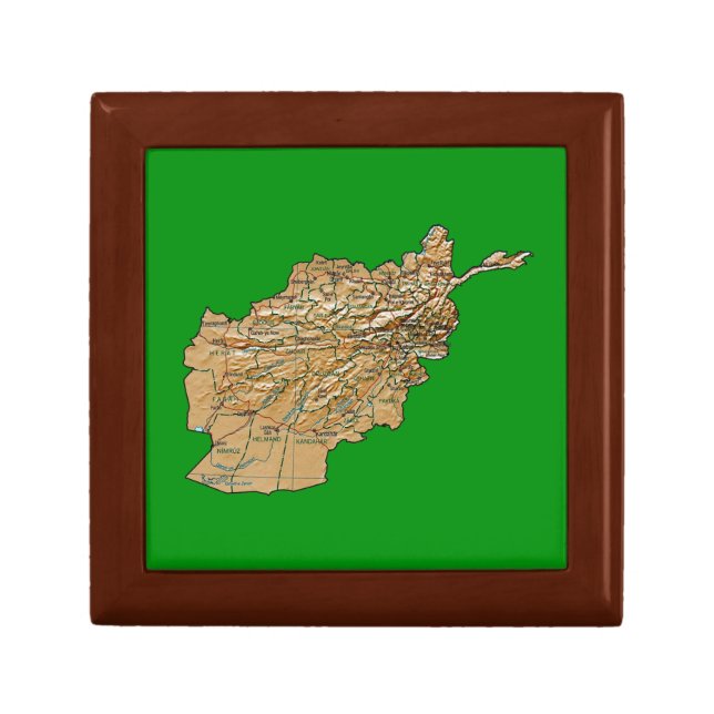 Afghanistan Map Gift Box (Front)