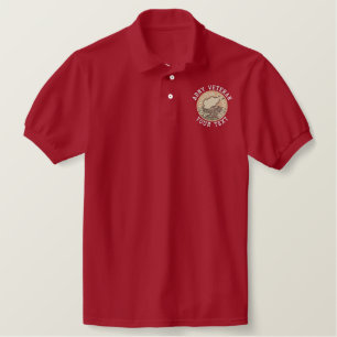 Afghanistan Medal Embroidered Polo Shirt