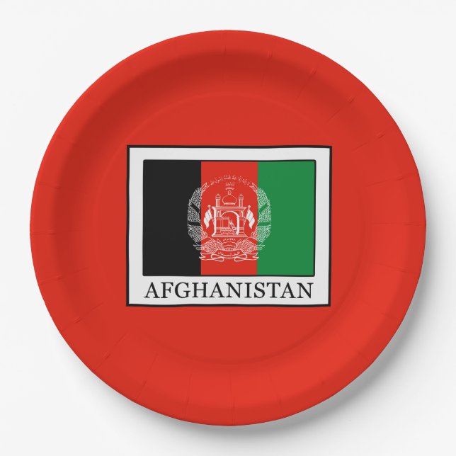 Afghanistan Paper Plates (Front)