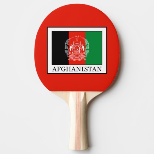 Afghanistan Ping Pong Paddle