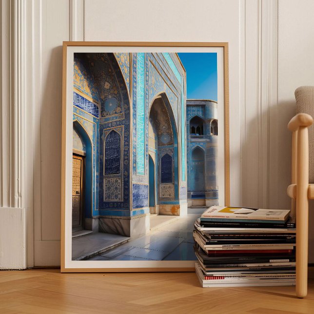 Afghanistan Print Blue Mosque Wall Art Afghan Post (Creator Uploaded)