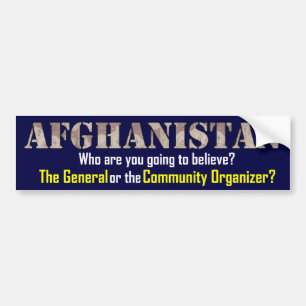 Afghanistan Strategy Bumper Sticker