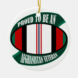 Afghanistan Vet Ceramic Ornament