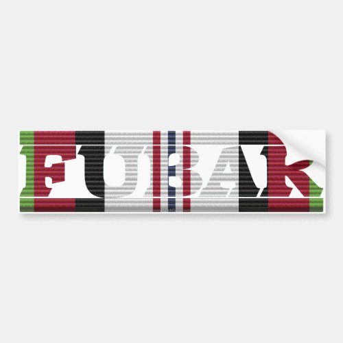 Afghanistan Vet FUBAR Bumper Sticker