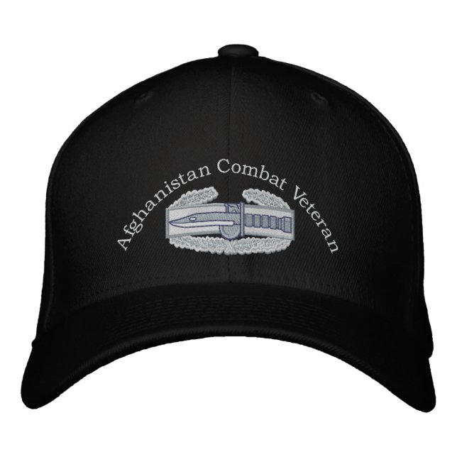 Afghanistan Veteran Combat Action Badge Hat (Front)