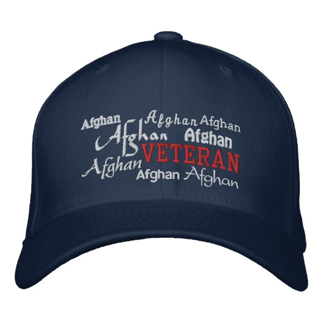 Afghanistan Veteran - Embroidered Hat (Front)