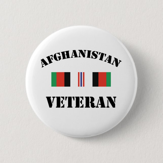 Afghanistan Veteran Pinback Button (Front)