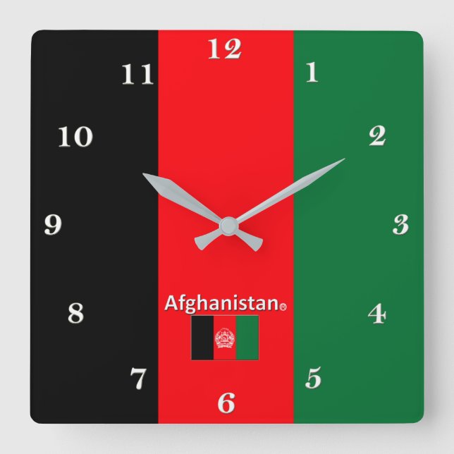 Afghanistan Wall Clock (Front)