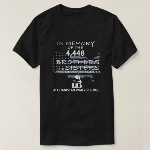 Afghanistan War 2001_2020 In Memory T_Shirt