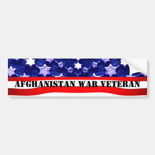 Afghanistan War Veteran Bumpersticker Bumper Sticker (Front)