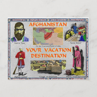 Afghanistan: Your Vacation Destination Postcard